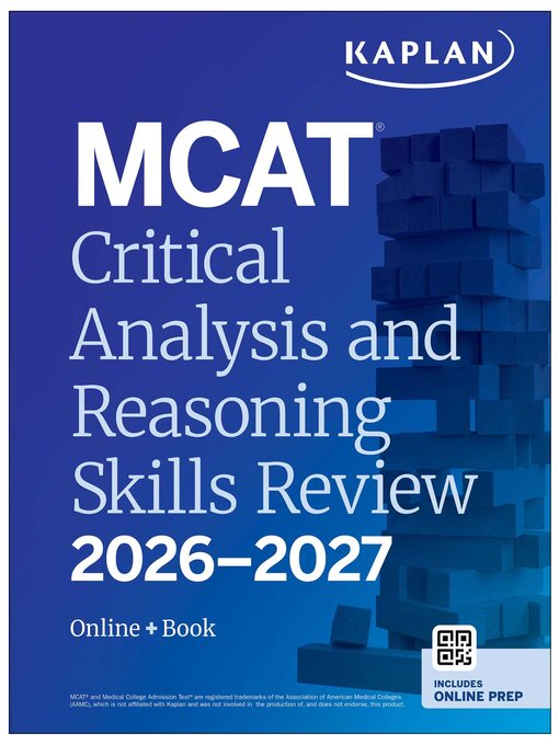 Title details for MCAT Critical Analysis and Reasoning Skills Review 2026-2027 by Kaplan Test Prep - Wait list